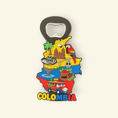 Imán Destapador Souvenir Colombia - Mapa de Colombia