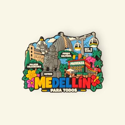 Imán Souvenir Medellín - Íconos y Monumentos
