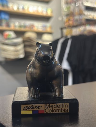 Miniatura Botero: Gato - Souvenir Plaza Botero Medellín